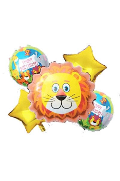 OEM Set baloane folie - Leu, 5 buc (model animal)