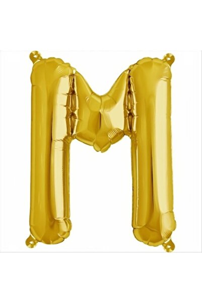 Shop Carnaval M Letter Foil Balloon, Gold Color, 105 cm, 1 pc