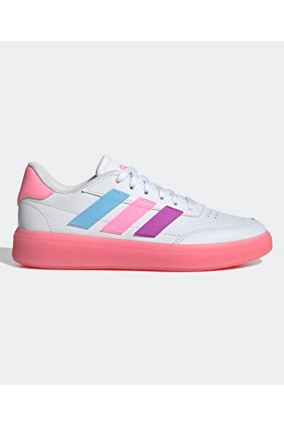 adidas حذاء كورتبلوك جونيور - أبيض/وردي