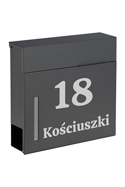 Other Skrzynka pocztowa na listy Jerez antracyt z napisami