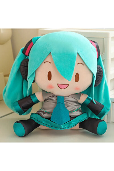 BANDAI لعبة هاتسون ميكو القطيفة عالية الجودة بدون ربطة عنق 30 سم، دمية كاواي محشوة لديكور المنزل، مجموعة أنمي M