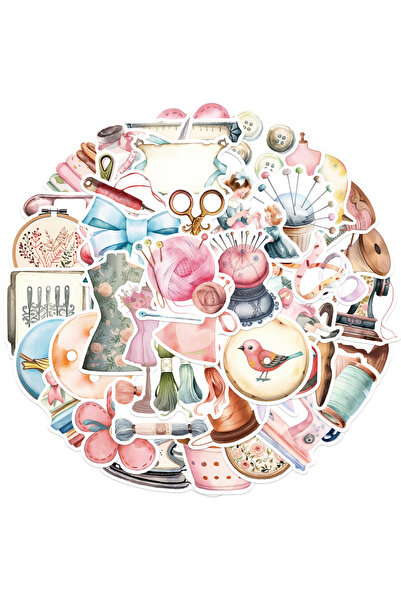 Choice 50 قطعة من ملصقات الخياطة الكرتونية اللطيفة المقاومة للماء لأجهزة الكم...