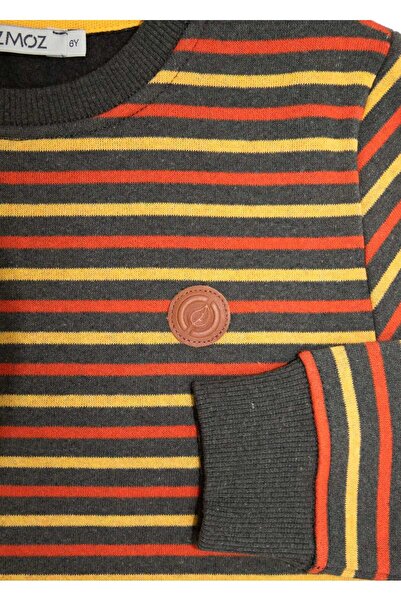 Ozmoz By Mukadder Özden Reborn Recycled Striped Winter Boys' Sweatshirt