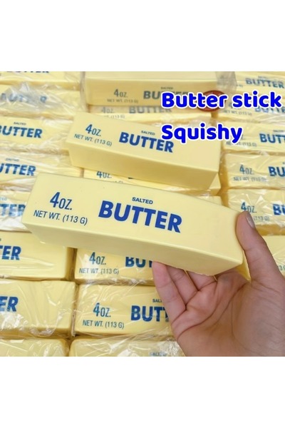 Choice 1 قطعة من عصا الزبدة الإسفنجية: لعبة صفراء ناعمة 4 أونصة برائحة كريمية...