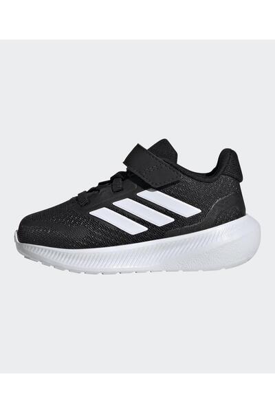 adidas حذاء Runfalcon 5 بإغلاق فيلكرو - أسود/أبيض