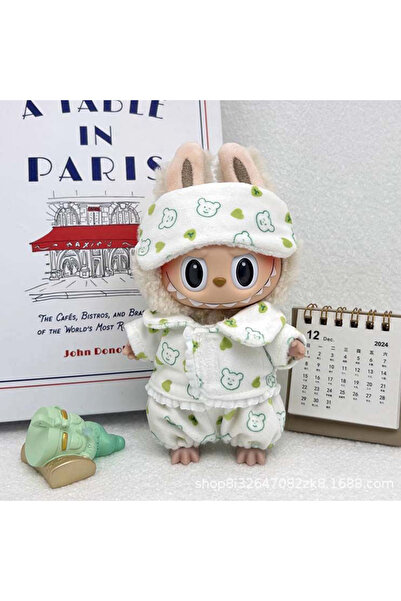 Choice طقم بيجاما لابوبو ميني مع قناع للعين، ثلاث قطع، كاواي، مقاس 15-17 سم، ...