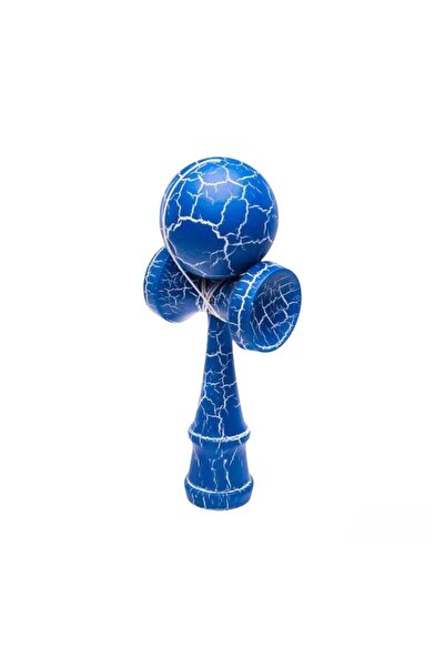 Virtual Trend Kendama profesionala din lemn, 18 cm – design crapat, culoare A...