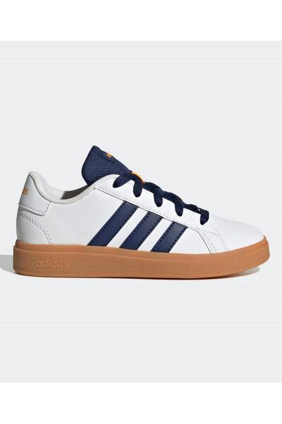 adidas حذاء جراند كورت ٢.٠ - أبيض سحابي/أزرق داكن/لون اللثة