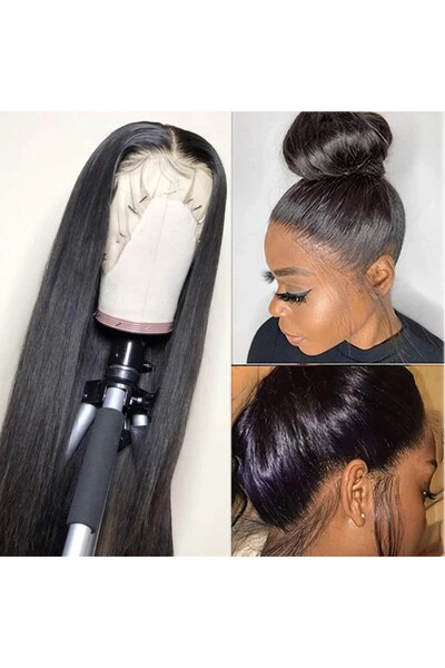 Choice باروكة شعر بشري بمقاس واحد، شعر أطفال مسحوب مسبقًا، شعر بشري بدون غراء، للنساء ذوات البشرة السمراء