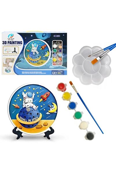 OEM Σετ τρισδιάστατης ζωγραφικής για παιδιά, σε κεραμικά, με θέμα το διάστημα...