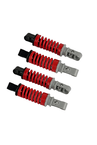 Choice1 4 قطع حمراء، 4 قطع/مجموعة، زنبرك امتصاص الصدمات 9 لتر، قطع بناء تقنية...