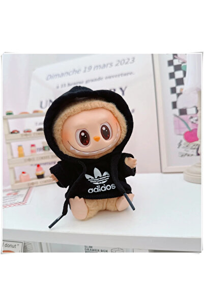 Miniso ADI black 15/17cm Labubu V1 V2 V3 Doll Clothing Fashion Hoodie and Pan...