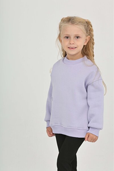 Toontoy Girl's Eva Bow Embroidered Sweatshirt