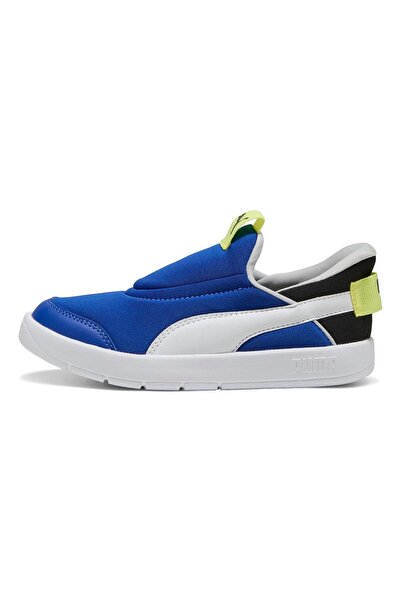 Puma Courtflex v3 SLIPTECH PS - أزرق زاهٍ - أبيض بوما - أسود بوما