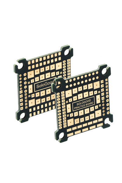 Choice 2 pieces Sologood Soldering Practice Board 30.5*30.5mm 1:1 FC reduction for FPV Beginner New Pilots
