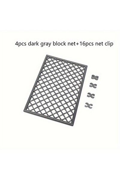 Choice1 شبكة سلك شائك رمادية داكنة، 4 قطع، متوسطة الحجم، يمكنك تركيبها بنفسك،...