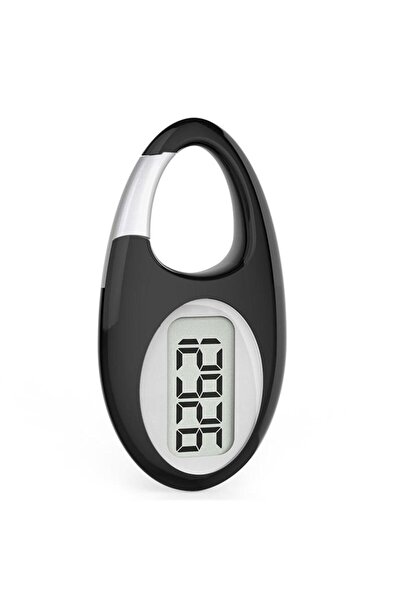 Choice عداد خطوات رقمي صغير من فيتسنت، أسود، مزود بمستشعر ثلاثي الأبعاد مع حبل للجري والرياضات الخارجية