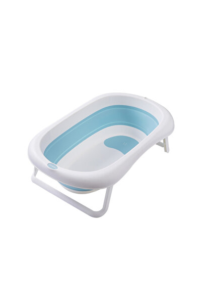 LITTLE ANGEL - حوض استحمام قابل للطي للأطفال حديثي الولادة والأطفال - أزرق