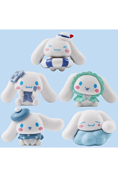 Choice 1 5pcs 3-4cm Action Figures Cinnamoroll Kuromi Melody Cartoon Peripheral Figures Personality Cute R.
