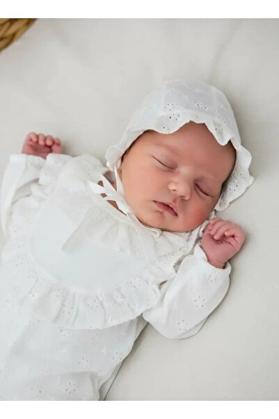 BEBERAZZİ طقم بذلة للأطفال حديثي الولادة من المستشفى مع قبعة صدفية وأزرار كبس...