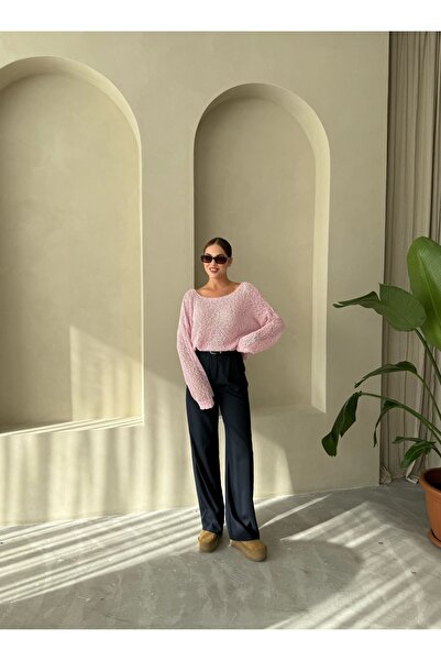 Laluvia Sötétkék Idole öves Palazzo nadrág-3510