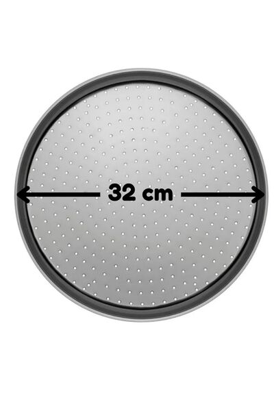 Atlas Mutfak Purple Silicone Dough Rolling Mat 45 X 65 Cm, 32 cm Pizza Tray and Dough Roller with Wooden Handle