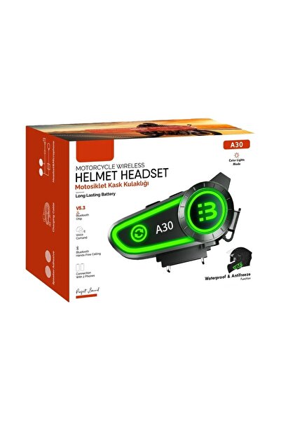linarya BLIC A30 Bluetooth Eşleşmeli Motosiklet Kask Kulaklığı İnterkom Kulaklık