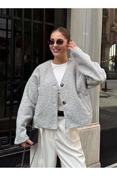 Laluvia Černá bunda z drcené vlny - 1011