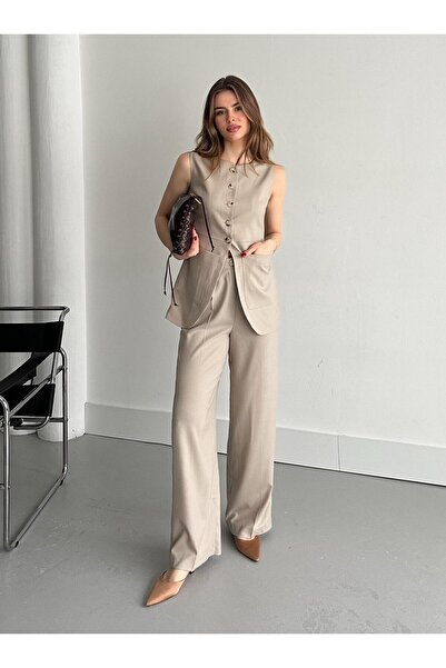 Laluvia Köves gombos mellény nadrág szett