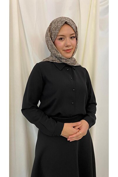 Valens Kuşak Detaylı İpeksi Gömlek (Girişimi anne tarafından göderilecektir)