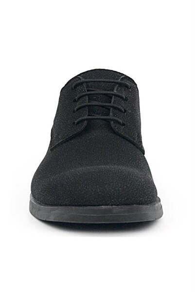 Rakerplus Black Glittery Lace-Up Suit Classic Children's Shoes