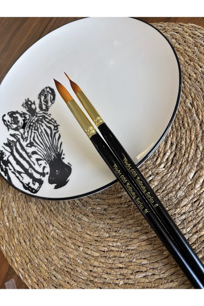Pinart Wolf Hair Chinchilla Tahrir and Kolinsky Painting Brush Set