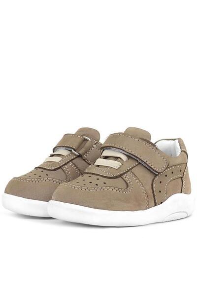Rakerplus Genuine Leather Anatomical Sand Color Baby Sports Shoes
