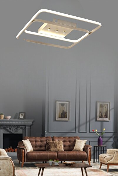 ESSLİGHT Milano 45 cm Plafonyer LED Avize 3 Renk Işık Modlu (Beyaz / Sarı / Gün Işığı)