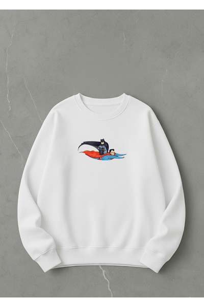 LORVEX Oversize kroj Unisex Pamuk u okrugla kragna dukserica – print letećeg ...