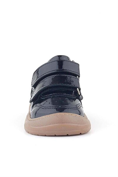 Rakerplus Schaggy Genuine Leather Black Patent Leather Baby Sneakers