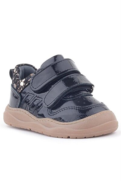 Rakerplus Schaggy Genuine Leather Black Patent Leather Baby Sneakers