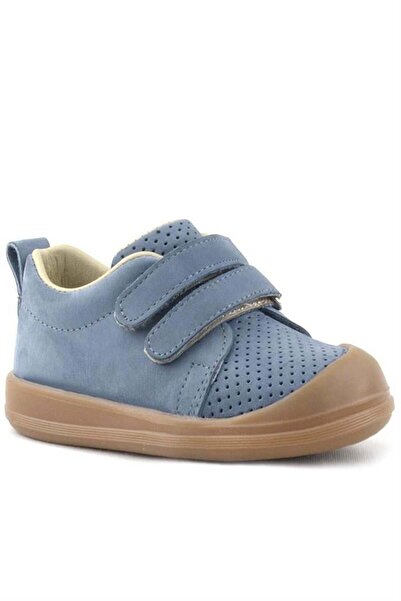 Rakerplus Sonic Genuine Leather Gray Velcro Anatomical Baby Sneakers Sneakers