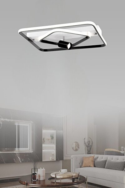 ESSLİGHT Kosta 45 cm Spotlu Plafonyer LED Avize 3 Renk Işık Modlu (Beyaz / Sarı / Gün Işığı)