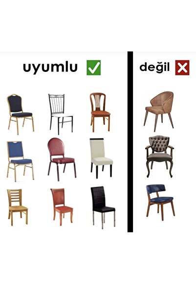 probak Jakarli Sandalye Örtüsü Çubuk Desen Yüksek Esnekli Sandalye Kılıfı( 1 Adet)