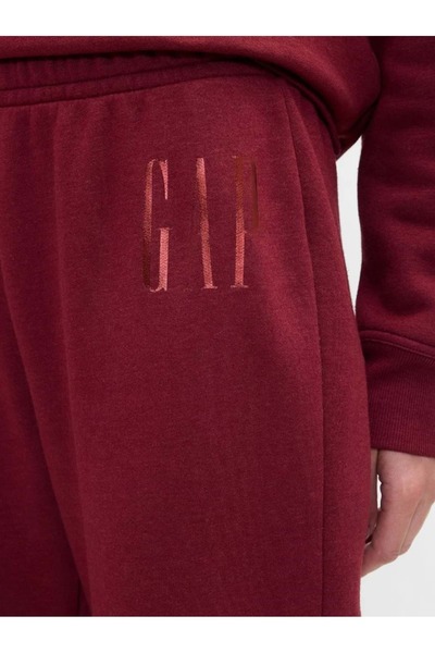 GAP Doorbuster Logo Pull-On Slim 800432 Kadın Eşofman Altı BORDO