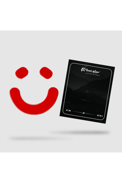 Beast eSpor Steel Series Rival 3 أو Rival 3 ماوس تزلج لاسلكي متوافق (الإصدار الأحمر) 100% Ptfe