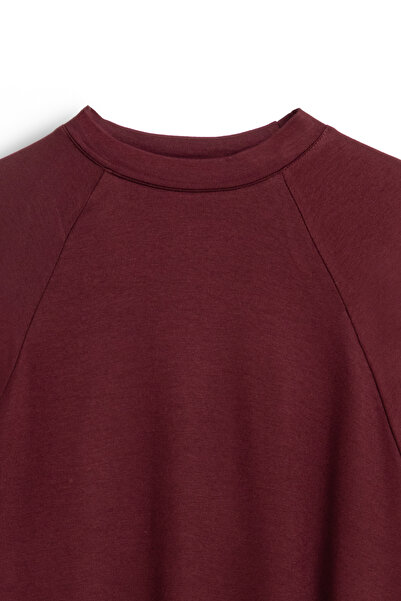praye Oversize Uzun Salaş Elbise Bordo