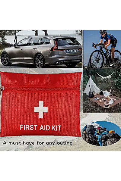Choice مجموعة إسعافات أولية فاخرة مكونة من 59 قطعة مع حقيبة محمولة، مثالية لح...