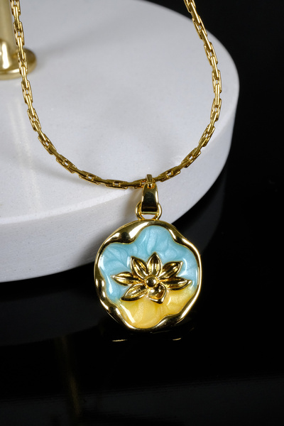 Zalifra سلسلة خمر السماء تحت عنوان قلادة لوتس الصلب