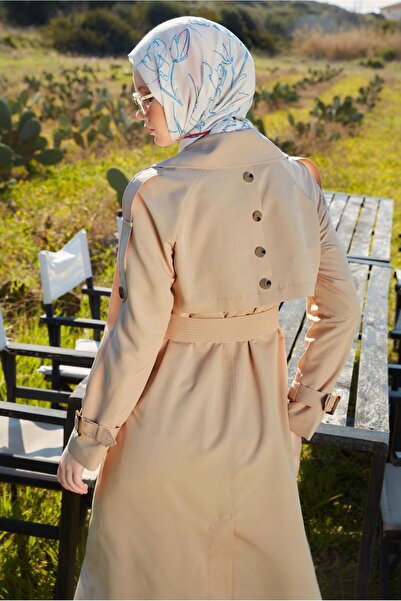 Alvina KEMERLİ DÜĞME DETAYLI TRENÇKOT 10890