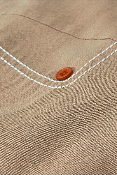 Alvina Linen Tunic - With Sewing Detail and Buttons 43606