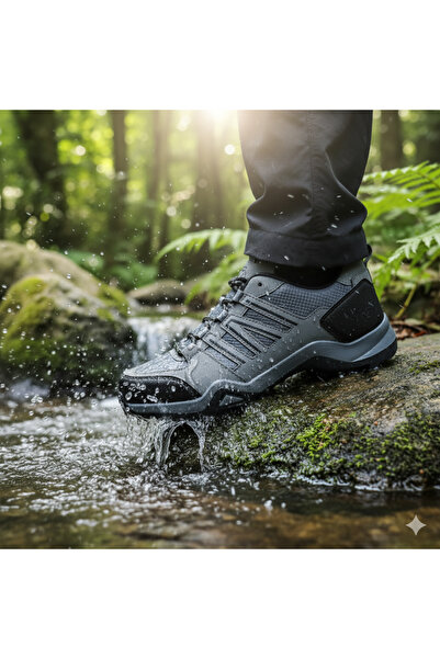 SNR Suya Dayanıklı Poseidon Erkek Spor Outdoor Kaymaz Taban Rahat ve Kaliteli Siyah Ayakkabı 5 renk var
