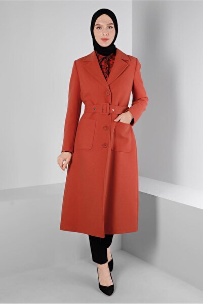 Alvina Пальто з поясом і ґудзиками 90362