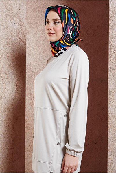 Alvina ALVİNA Шовковий шарф 18736 - Простий і елегантний дизайн